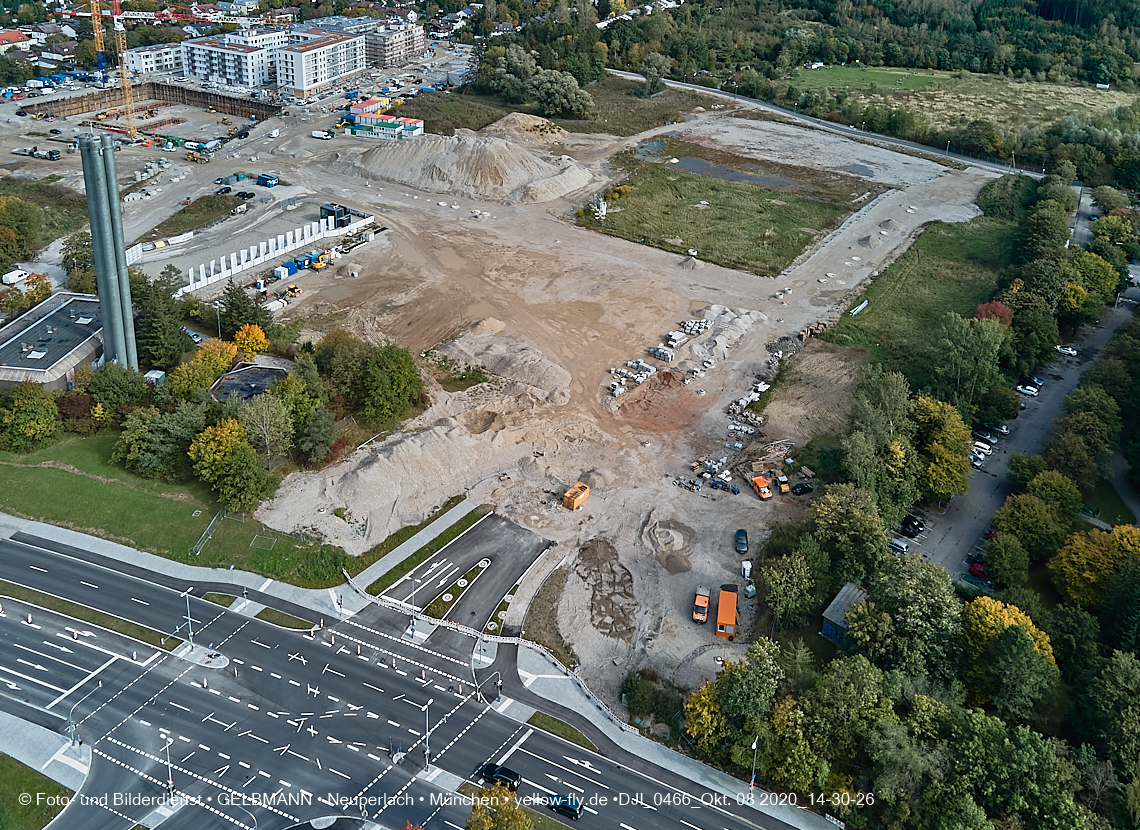 08.10.2020 - Baustelle Alexisquartier und Umgebung in Neuperlach 08.10.2020 - Baustelle Alexisquartier und Umgebung in Neuperlach